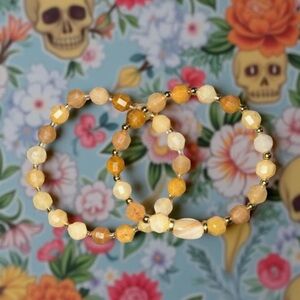 8mm Yellow Prism Jade Bracelet 💛